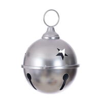 6" Silver Iron Bell Ornament