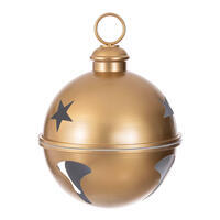 14" Gold Iron Bell Ornament