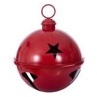 18" Red Iron Bell Ornament