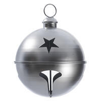 18" Silver Iron Bell Ornament