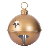 18" Gold Iron Bell Ornament