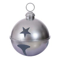 20" Silver Iron Bell Ornament
