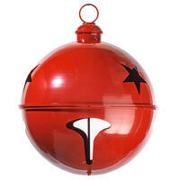 24" Red Iron Bell Ornament