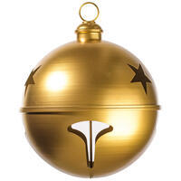 24" Gold Iron Bell Ornament
