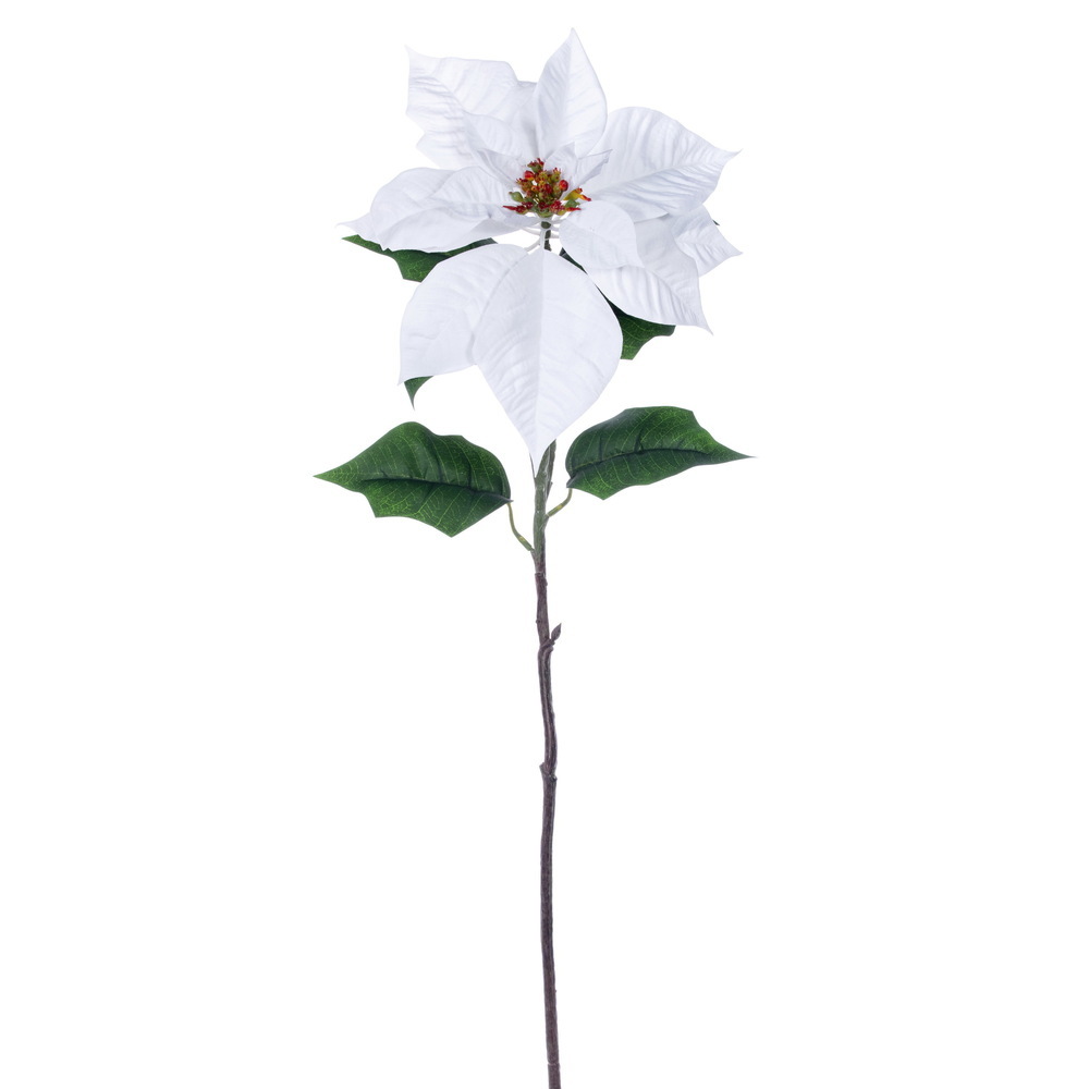 Vickerman 28" Artificial Poinsettia Stem 3/Bag