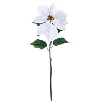 Vickerman 28" Artificial Poinsettia Stem 3/Bag