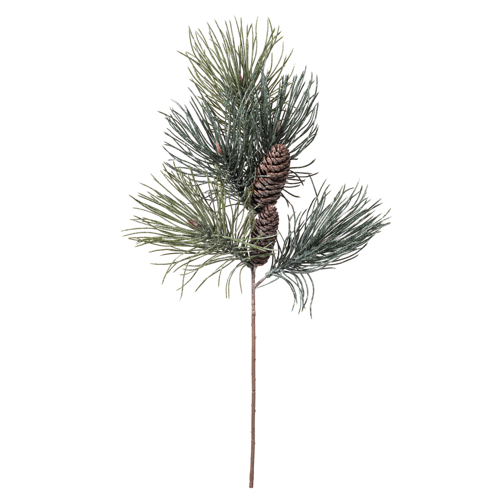 Vickerman Artificial Frosted Pinecone Stem