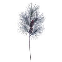 23" Frosted Pine Stem Pinecone 2/Bag