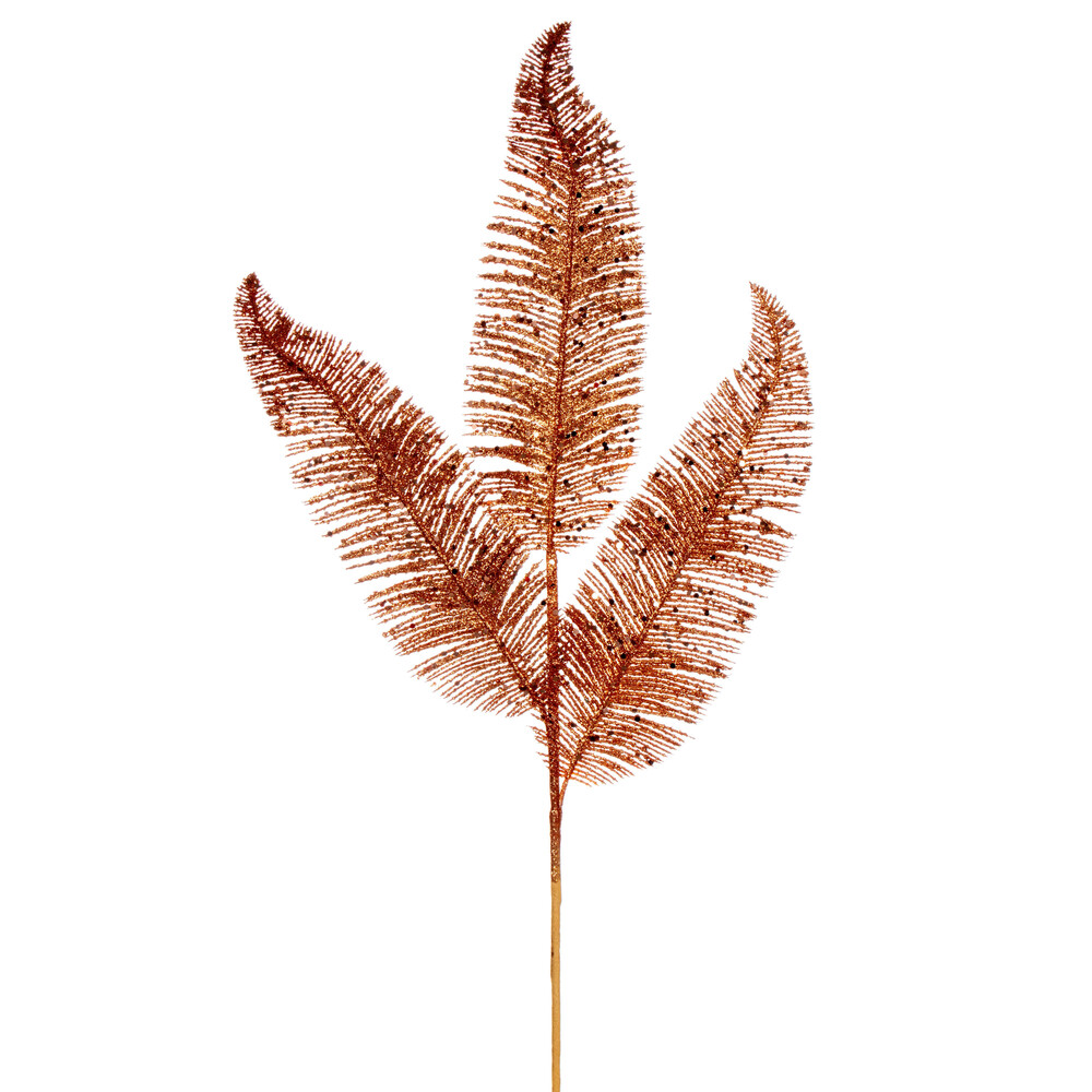 Vickerman 24.5" Feather Fern Glitter Spray