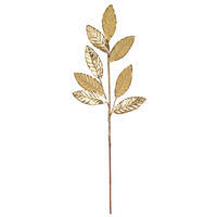 27.5" Chmpgn Mtllc Leaf Gltr Spray 3/Bag