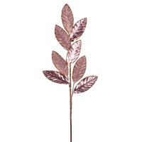 27.5" Rs Gld Mtllic Leaf Gltr Spry 3/Bag