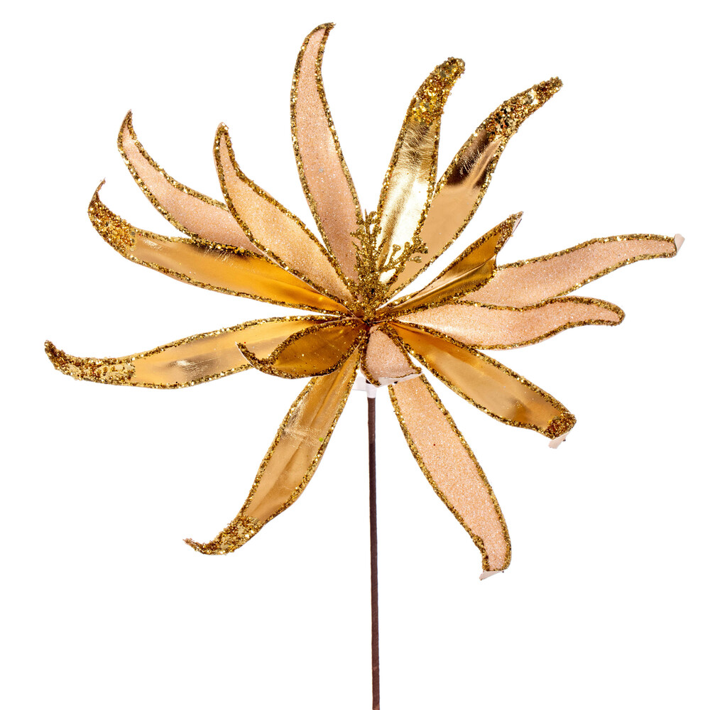 Vickerman 24" Metallic and Frosted Glitter Papyrus