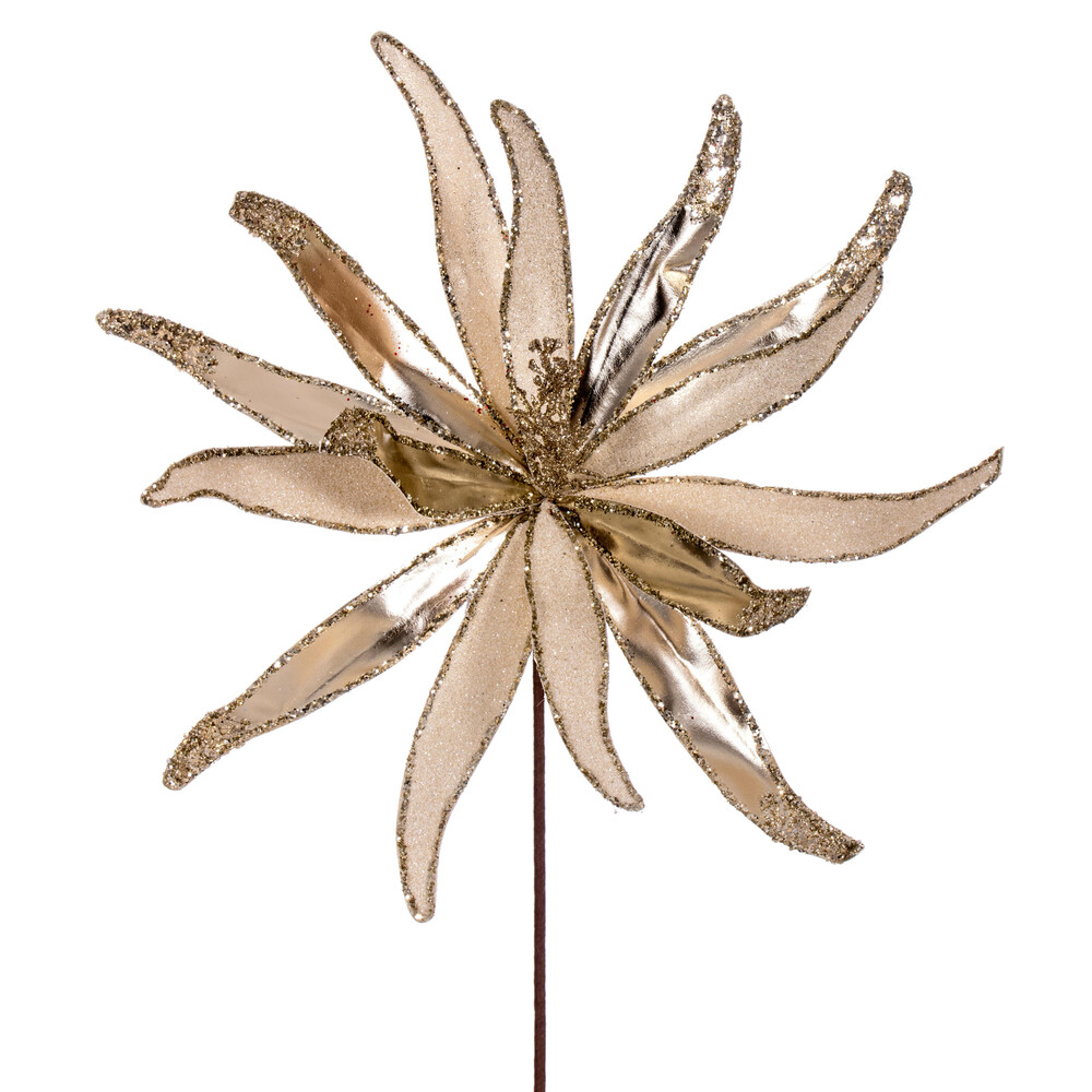 Vickerman 24" Metallic and Frosted Glitter Papyrus