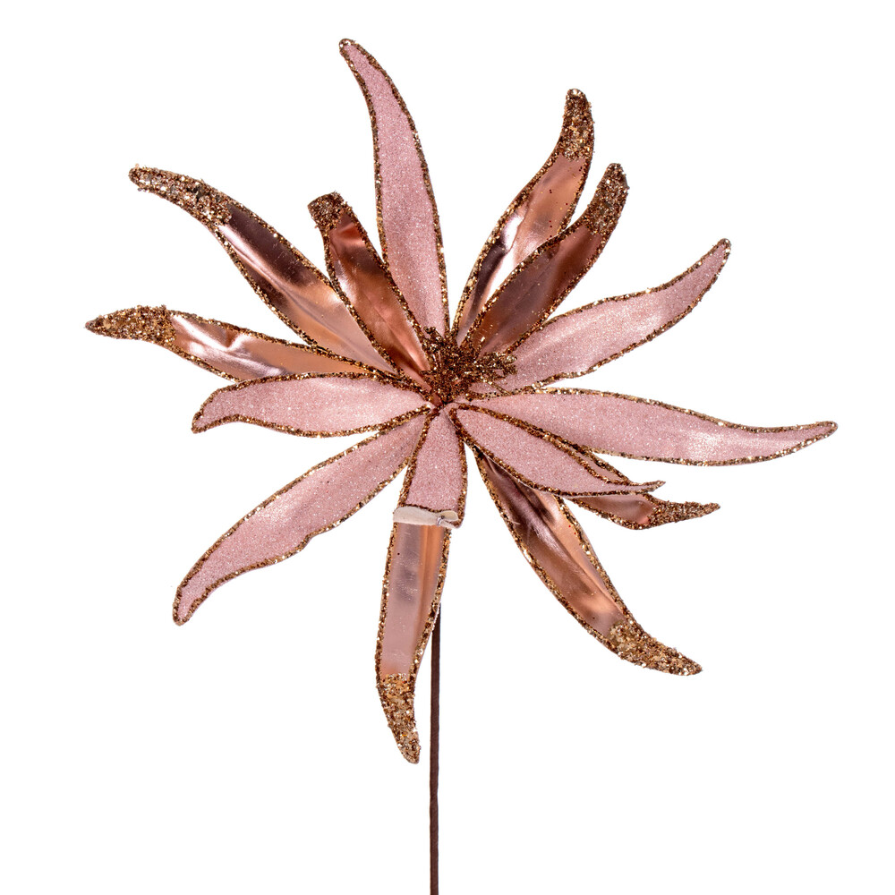 Vickerman 24" Metallic and Frosted Glitter Papyrus