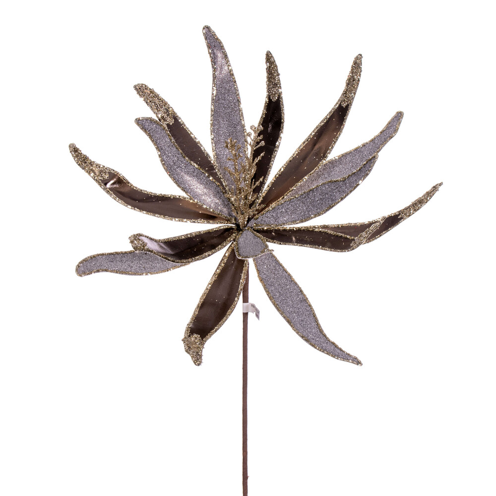 Vickerman 24" Metallic and Frosted Glitter Papyrus