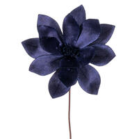 22" Midnight Blue Velvet Sheen Poinse 4B