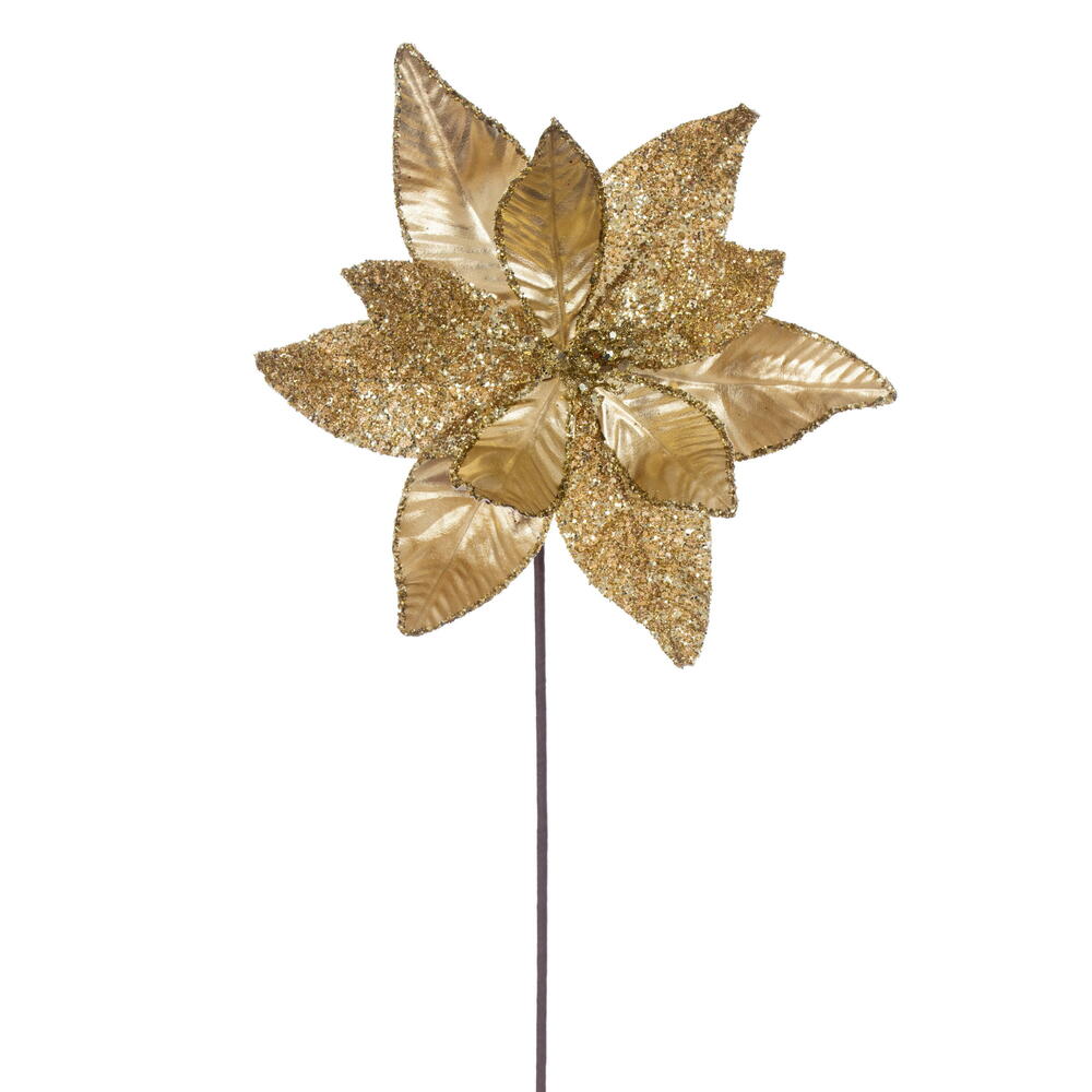 Vickerman 21.5" Poinsettia Stem 6/Bag