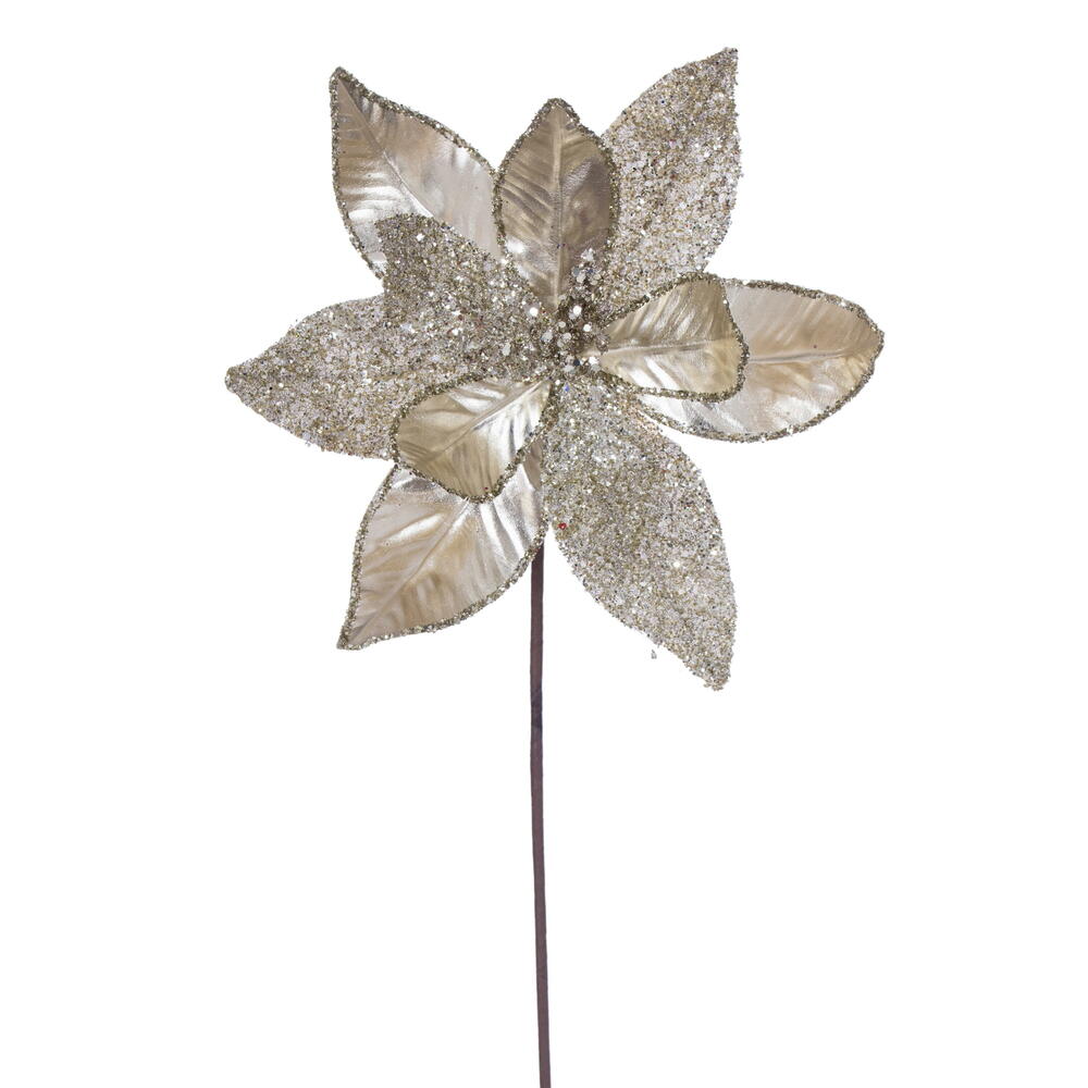 Vickerman 21.5" Poinsettia Stem 6/Bag
