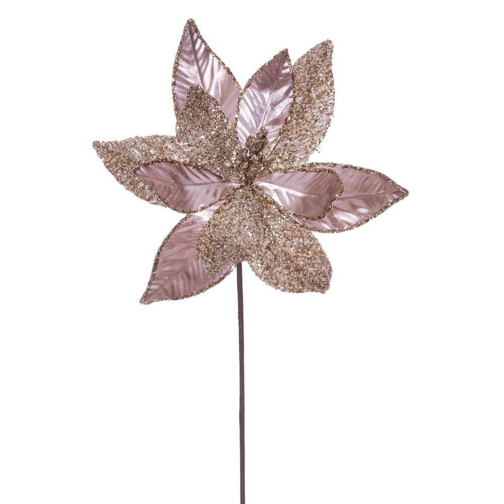 Vickerman 21.5" Poinsettia Stem 6/Bag