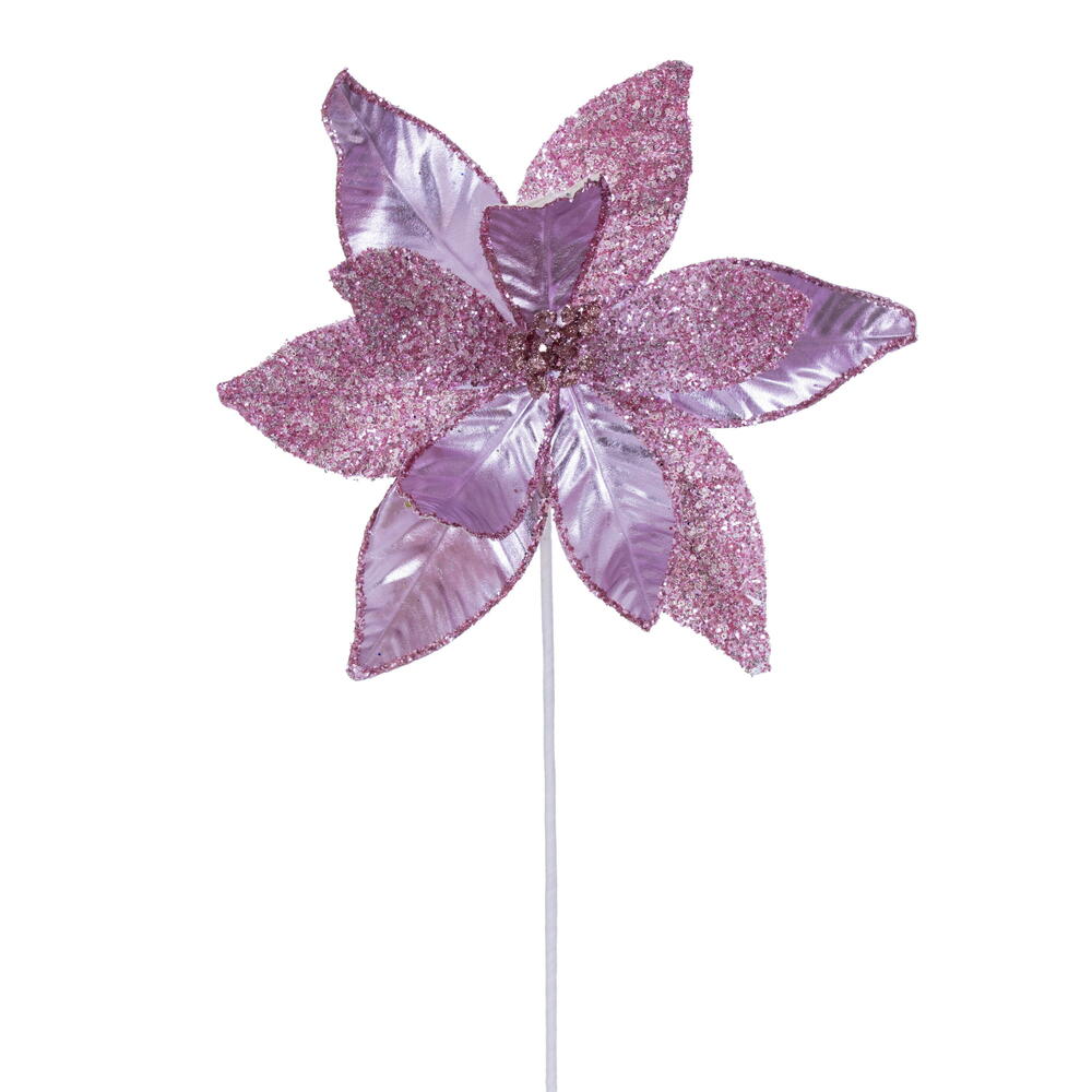 Vickerman 21.5" Poinsettia Stem 6/Bag