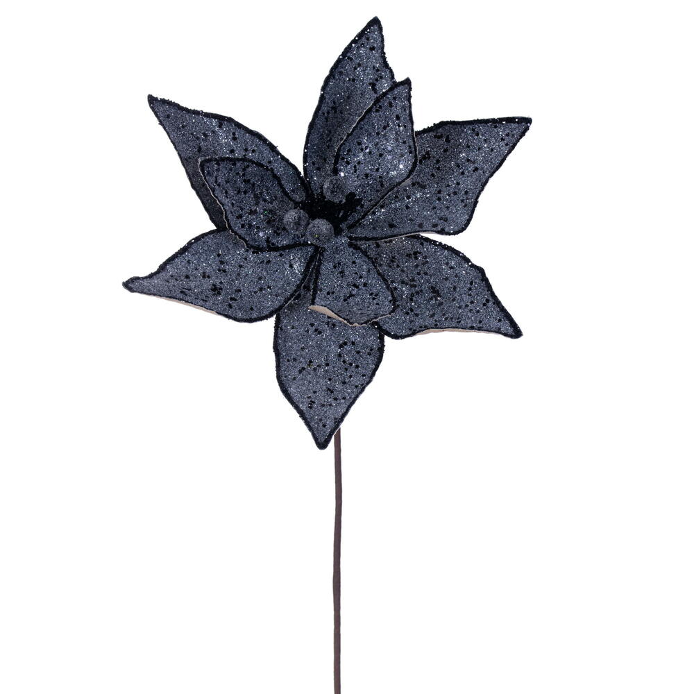 Vickerman 21.5" Sequin Poinsettia 6/Bag