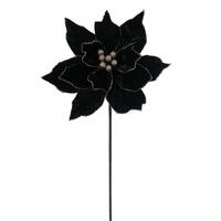 21.5" Green Poinsettia 12" Flwr  6/Bag