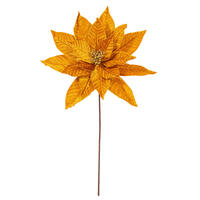 Vickerman 21.5" Textured Poinsettia Stem 2/Bag