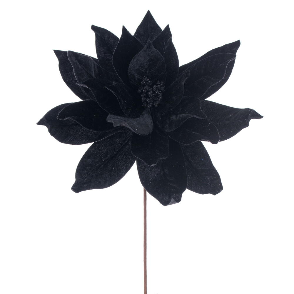 Vickerman 21.5" Textured Poinsettia Stem 2/Bag
