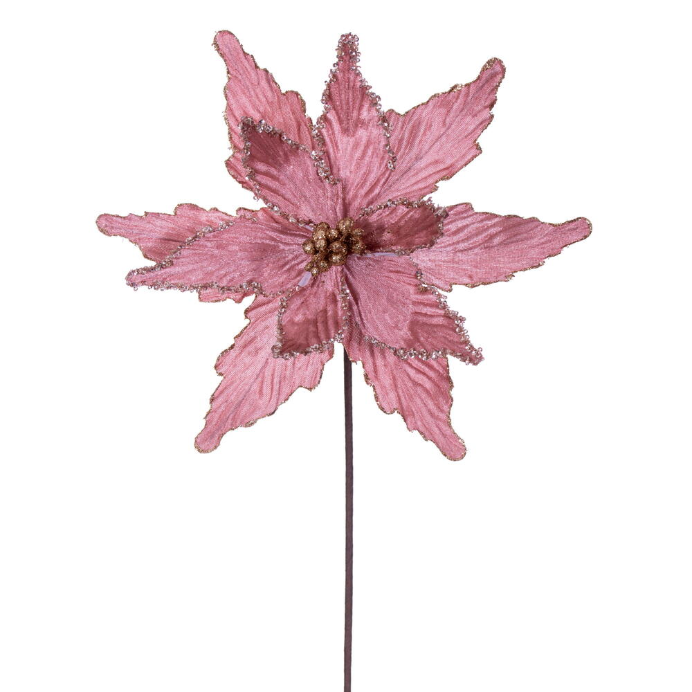 Vickerman 21.5" Poinsettia Stems 6 per Bag