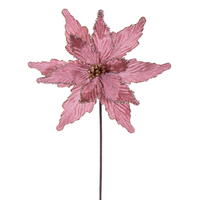 Vickerman 21.5" Poinsettia Stems 6 per Bag