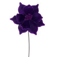 Vickerman 21.5 Inch Poinsettia Stem 6/Bag
