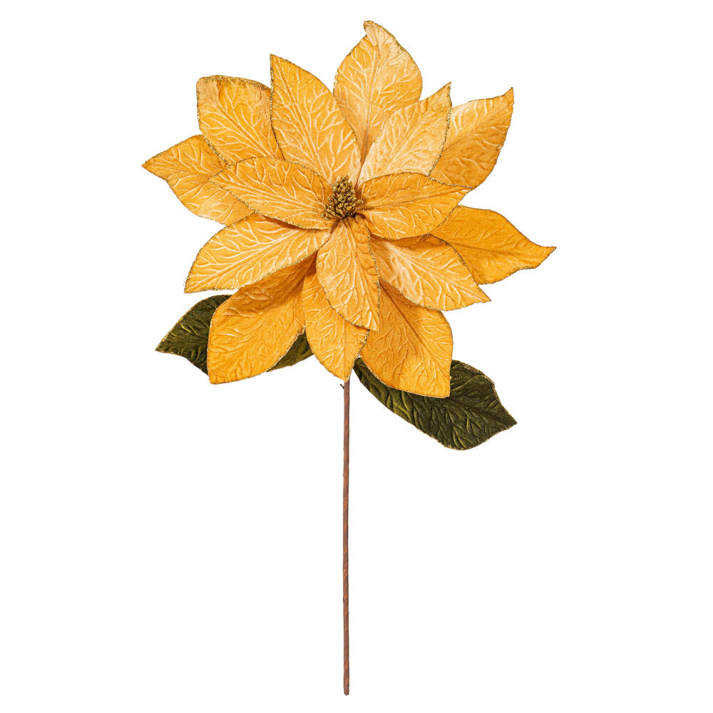 Vickerman 27.5" Poinsettia Stem 2/Bag