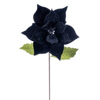 Vickerman 12" x 20" Classic Velvet Poinsettia Stem