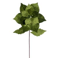 Vickerman 12" x 20" Classic Velvet Poinsettia Stem