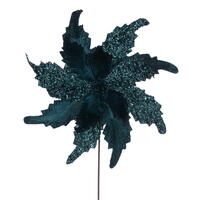 20" Midnight Green Grand 18" Flower 2/Bg
