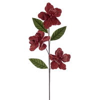 Vickerman 6" x 28" Velvet Trio Amaryllis Stem