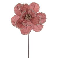 20" Rose Gold Magnolia 10" Flower 3/Bag