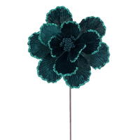 20" Midnight Green Magnolia 10" Flw 3/Bg