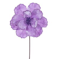 20" Lavender Magnolia 10" Flower 3/Bag