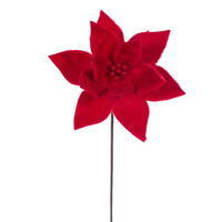 Vickerman 20" Soft Poinsettia Stem