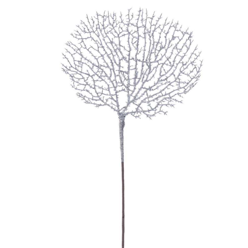 Vickerman 21" Glitter Coral Spray 4/Bag