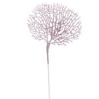 21" Pink Glitter Coral Spray 4/Bag