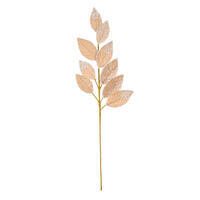 Vickerman 32" Velvet Pearl Leaf Spray