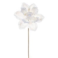 17" Pearl Magnolia 8" Flower 2/Bag