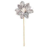 17" Pearl Magnolia 8" Flower 2/Bag