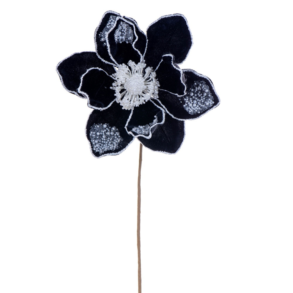 17" Pearl Magnolia 8" Flower 2/Bag