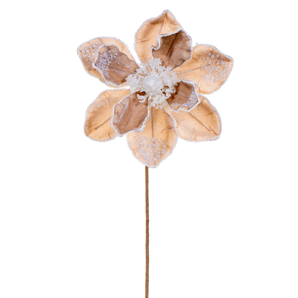 17" Pearl Magnolia 8" Flower 2/Bag