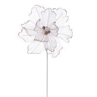 17" Champagne Sheer Poppy 9" Flwr 3/Bag