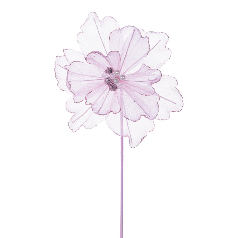 Vickerman 17" Artificial Sheer Poppy Stem 3/Bag