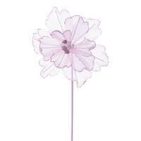 17" Rose Sheer Poppy 9" Flwr 3/Bag